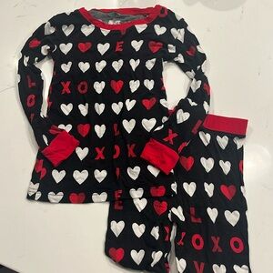 3T Long Sleeve Little Sleepies Heart Print